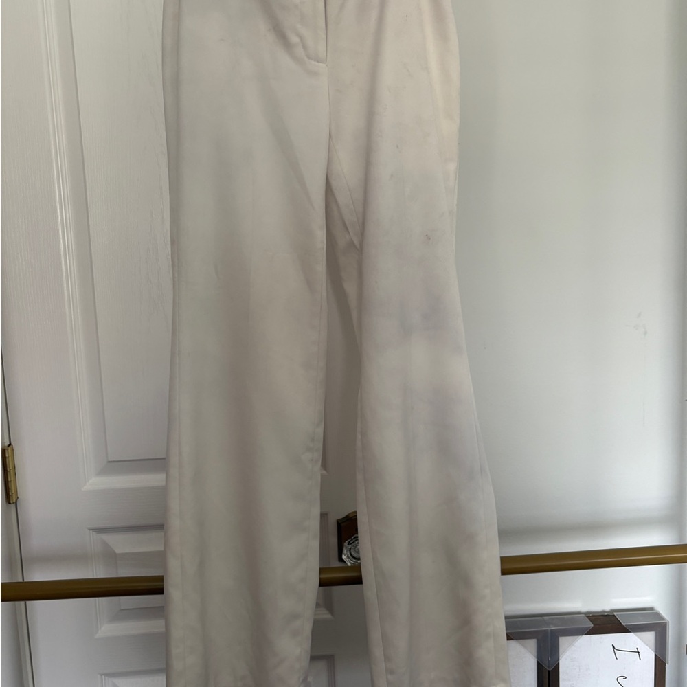 White House Black Market Wide Leg White Pants